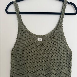 Wilfred Sage Green Knit Tank Top